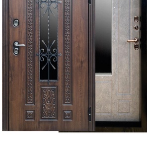 Уличная дверь с терморазрывом Лацио дуб/светлый бетон