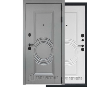 Входная дверь ML-16 внаружи панель МДФ ПЭТ 118 Феникс/внутри МДФ панель ПЭТ 110 Эльбрус