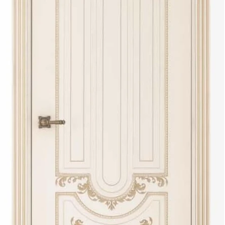 Межкомнатная дверь Александрия слоновая кость патина золото