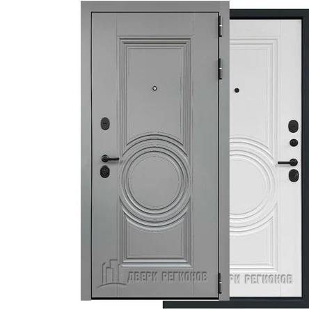 Входная дверь ML-16 внаружи панель МДФ ПЭТ 118 Феникс/внутри МДФ панель ПЭТ 110 Эльбрус