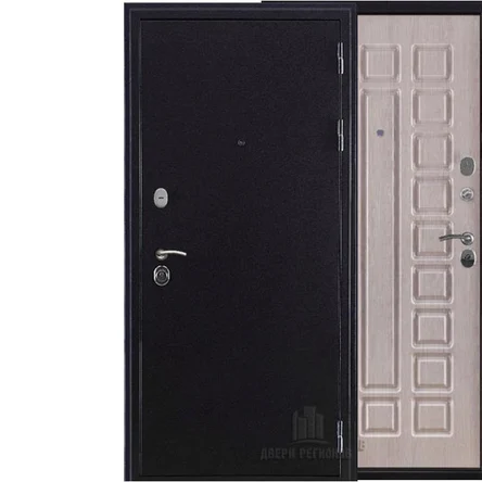 Входная дверь Спартак антик темное серебро/беленый дуб